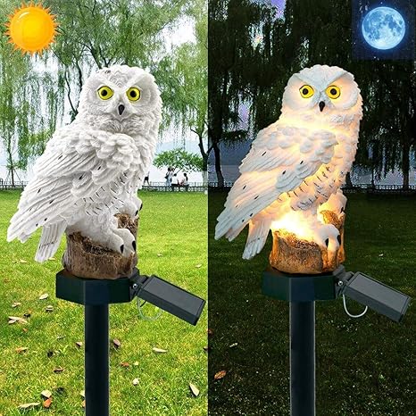 NordUggla | Solar Uil Lampe | Ge liv åt din trädgård!