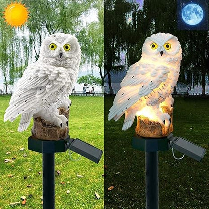 NordUggla | Solar Uil Lampe | Ge liv åt din trädgård!