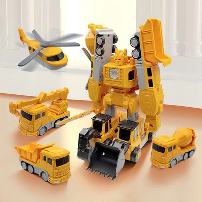TransformaTruck™ Magnetiskt leksaksset | Magnetisk ombyggbar bygg- och monteringsbil