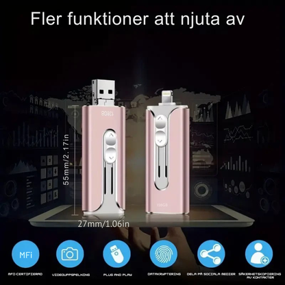 NexMinne™  | 4-i-1-minneskort | Ger dig mer utrymme på din telefon!